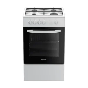 Aragaz Arctic AGM5500F, Gaz, 4 Arzatoare, Safety Plus, Arzatoare cu eficienta ridicata, 50 cm, Alb